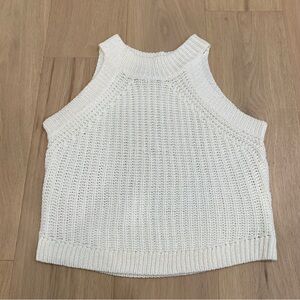 Chelsea | White Knit Racerback Top 🤍
